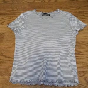 Blue striped Brandy Melville top